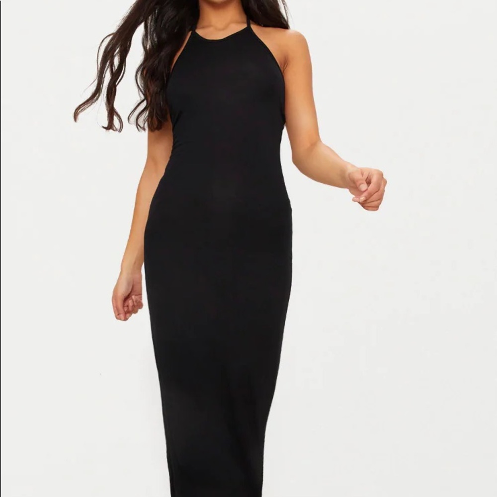 Black maxi dress